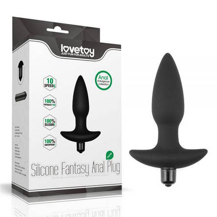 Анальна пробка з потужним віброелементом та 10 режимами вібрації Vibrating Anal Plug, фото 1