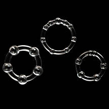 Набір ерекційних кілець POWER PLUS Cockring, Clear, фото 5