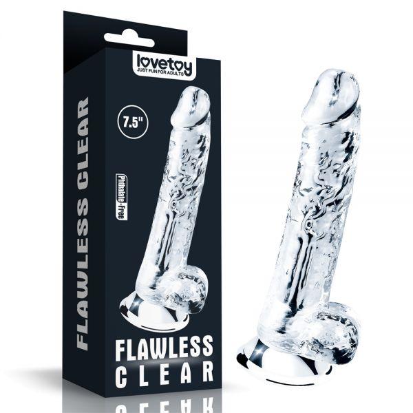 Реалістичний фалоімітатор 7.5 Flawless Clear Dildo, Clear