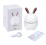 Зволожувач повітря та нічник 2в1 Humidifiers Rabbit, фото 4
