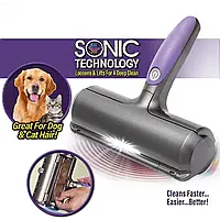 Электрическая щетка для удаления шерсти животных Fur Daddy Sonic | Мини пылесос от шерсти