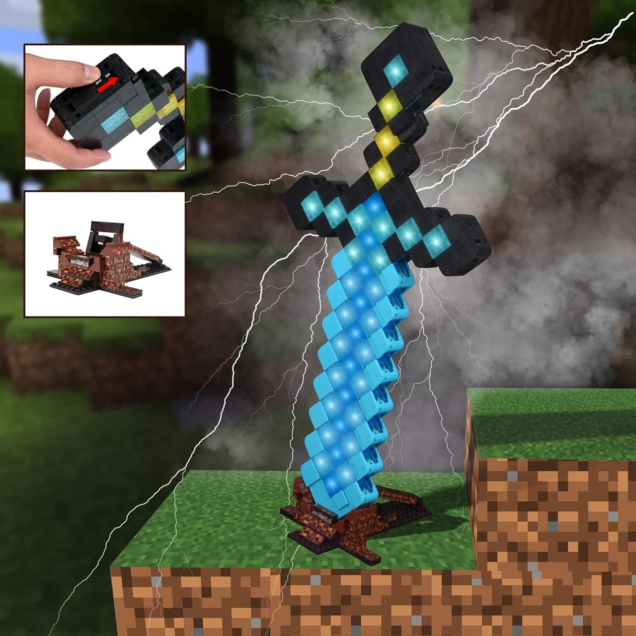 Minecraft лего 6071 Меч My World конструктор 1441 деталей, Інтерактивна гра Алмазний меч, Minecraft лего 6071