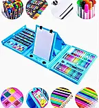 Набір для малювання на 208 предметів (блакитний), Набір для творчості, фото 9