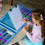 Набір для малювання на 208 предметів (блакитний), Набір для творчості, фото 10