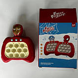 Ігрова міні консоль Pop It Iron Man, Електронна іграшка Залізна людина, фото 2