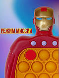 Ігрова міні консоль Pop It Iron Man, Електронна іграшка Залізна людина, фото 8