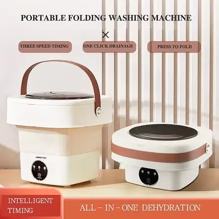 Міні пральна машина Foldable washing machine FP-8806 11L LK202310-39, Портативна складна пралка, фото 1