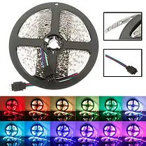 Стрічка для освітлення та декору (Rope-Lights) SMD5050-RGB універсальна, дріт прозорий, 5м (Різнокольорова), фото 3
