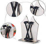 Точилка для ножів Bavarian Edge Knife Sharpener, Ручний безпечний механічний пристрій для заточування, фото 7