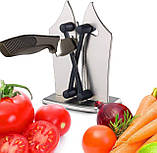 Точилка для ножів Bavarian Edge Knife Sharpener, Ручний безпечний механічний пристрій для заточування, фото 9