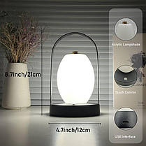 Нічник LED D26, Акумуляторна лампа для декору, Акумуляторна лампа для декору, фото 6