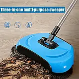 Віник Механічний з Контейнером Sweep Drag All-In-One, Ручна Швабра для Підмітання, фото 7