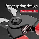 Набір змінних плоскогубців 5 в 1, Гострогубці для різання дроту, Інструменти для електриків, фото 3