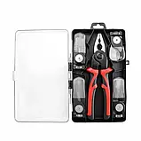 Набір змінних плоскогубців 5 в 1, Гострогубці для різання дроту, Інструменти для електриків, фото 6