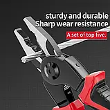 Набір змінних плоскогубців 5 в 1, Гострогубці для різання дроту, Інструменти для електриків, фото 8