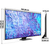 Телевізор SAMSUNG QE85Q80C QLED 4K 120Hz Tizen (Оригінал)