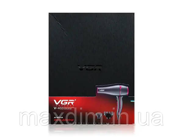Фен для волосся 2000 Вт VGR V-402