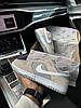 Чоловічі кросівки Nike SB Dunk Low Beige Gray White Взуття Найк СБ Данк Лоу низькі бежеві шкіра замш демісезон, фото 10