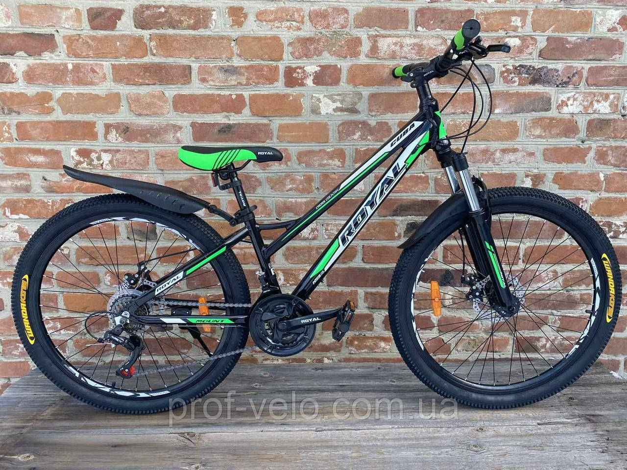 Велосипед Royal 26 CUBA чорно-зелений 2024
