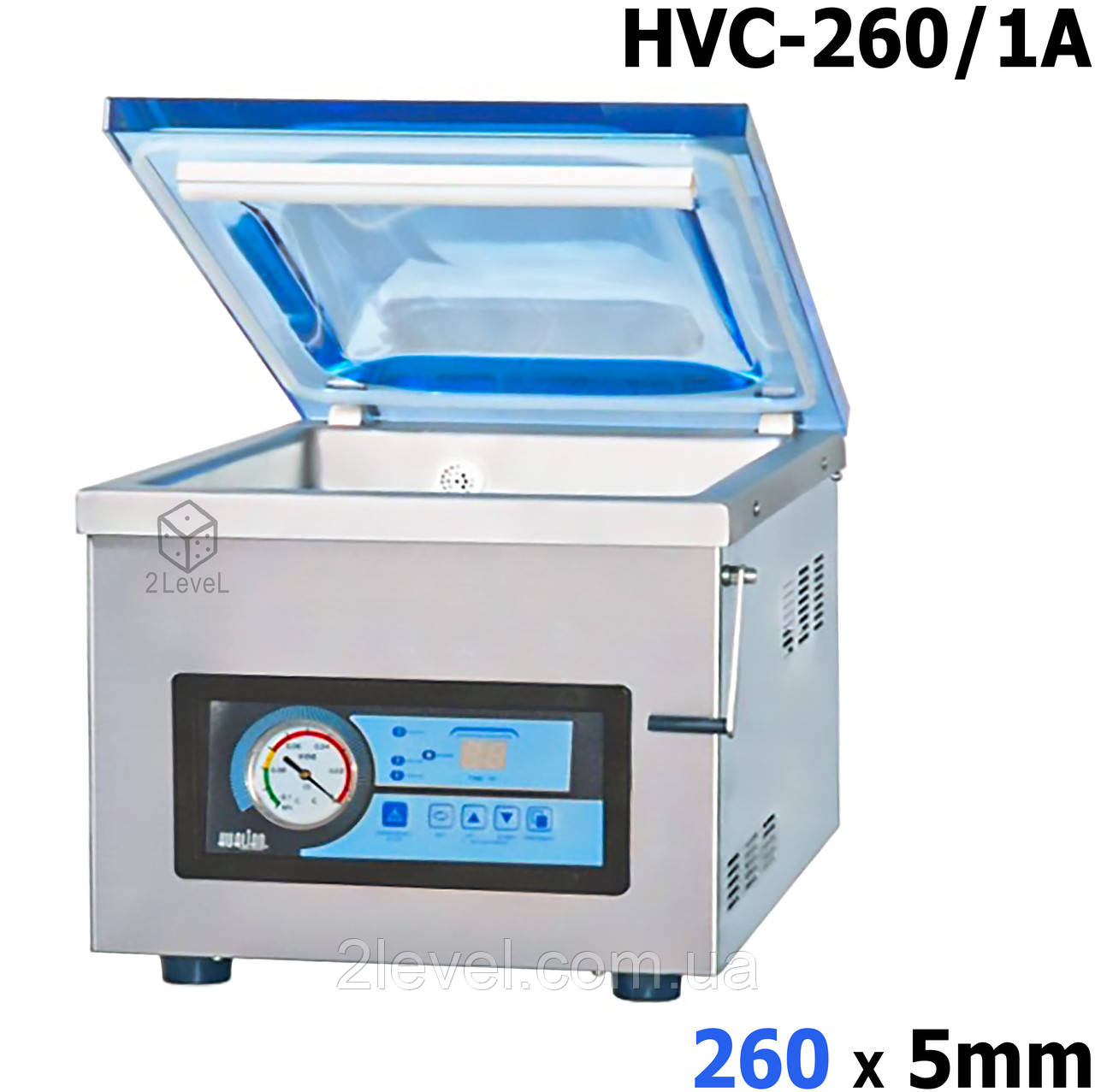 Промисловий вакууматор 260х5mm Настільний вакуумний пакувальник НVC-260/1A Апарат вакуумування продуктів