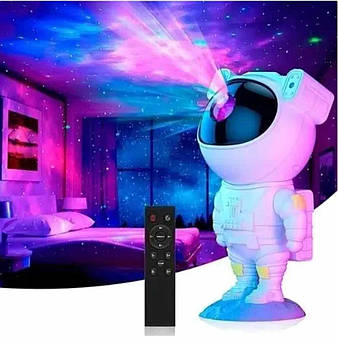 Нічник Проектор зоряного неба Астронавт на місяці Великий Лазерний світильник Космонавт з пультом та таймером