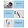 Щітка для миття посуду з насадками акумуляторна Electric Cleaning brush, фото 6
