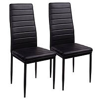 Стульчики стулья 2шт дизайнерские эко кожа для дома кухни гостиной черный BS118 Германия