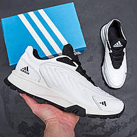 Мужские кроссовки Adidas Ozelia White, мужские белые кожаные кроссовки, мужские демисезонные кроссовки Адидас 44