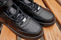 Кроссовки, кеды отличное качество Nike Air Force 1 Mid Black Fur Размер 40