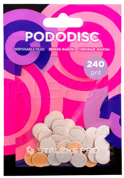 Змінні файли — абразиви для педикюрного диска Staleks 240 гритів. PDFS-10-240W