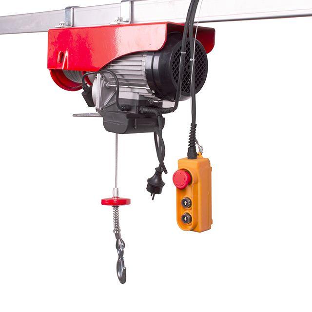 Лебідка INTERTOOL GT1483 електрична 220/230 В, 1600 Вт, 500/999 кг, трос 5.6 мм * 12 м