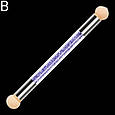Двосторонній пензель - спонж для аеропуфінгу (градієнтного манікюру) зі стразами- В, фото 6
