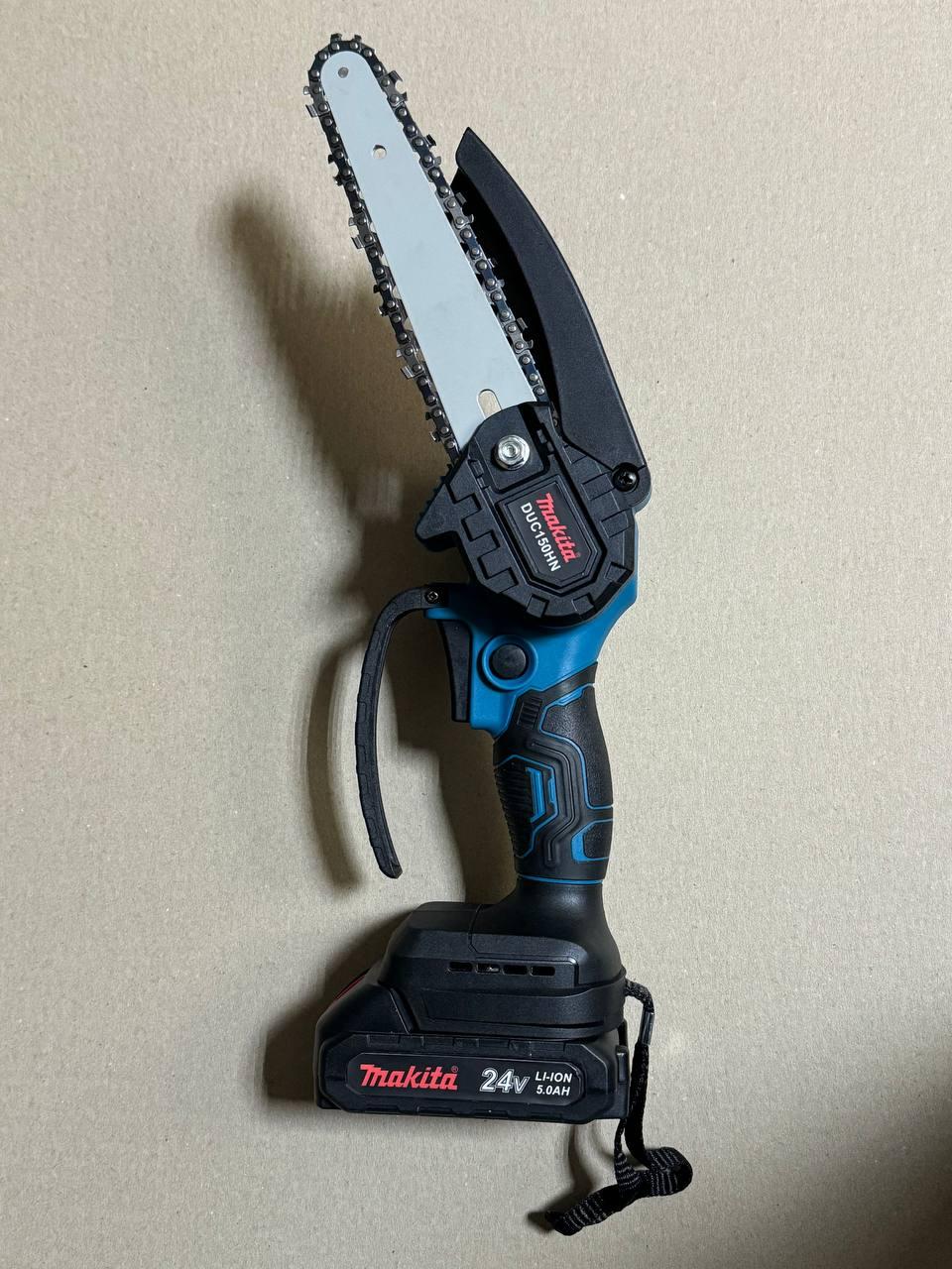 Акумуляторна Міні Пила Makita DUC 150HN 24 V 5 Ah шина 150 мм гіткоріз Макіта електропила, фото 1