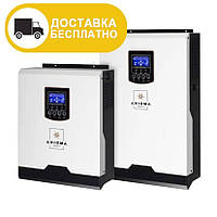 Гибридный ИБП 3000Вт, 24В + ШИМ контроллер 50А, ІSPWM 3000, AXIOMA energy