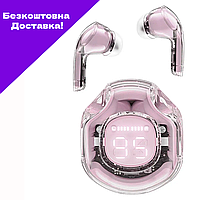 Наушники ACEFAST T8 Crystal color (2) bluetooth earbuds Lotus Pink