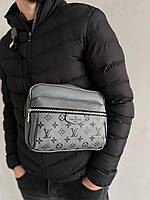 Мужская сумка и барсетка отличное качество LV crossbag grey 25*18 Отличное качество