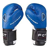 Боксерские перчатки синие 10oz FGT, Cristal 2815