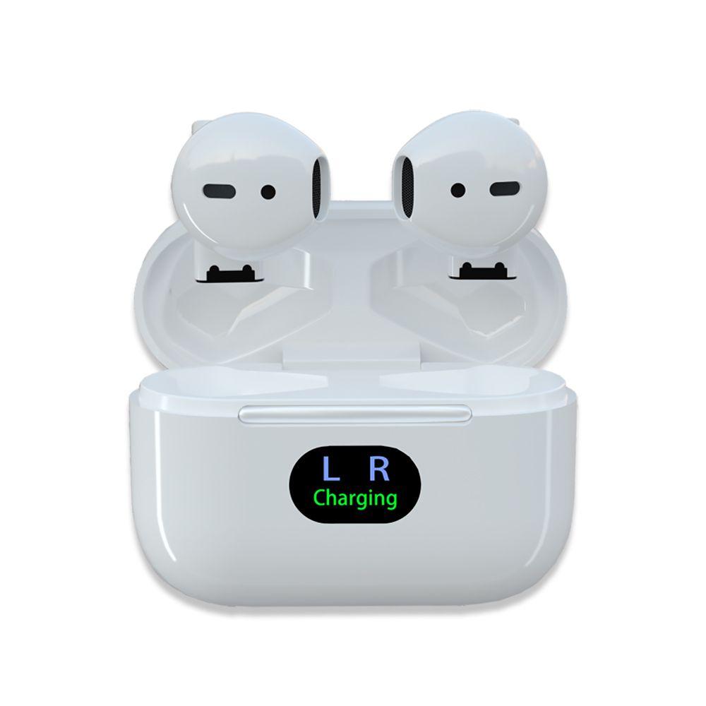 TWS бездротові навушники Bluetooth 5.1 10м 250mAh із зарядним футляром білі WALKER