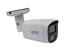 Комплект відеоспостереження на 3 циліндричні 5 Мп IP-камери SEVEN IP-7225W3-5MP, фото 4