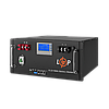 Акумулятор LP LiFePO4 48V (51,2V) - 100 Ah (5120Wh) (Smart BMS 100A) з LCD RM, фото 3