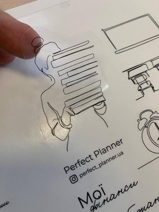 Друк наклейок, етикеток, стікерів на самоклейці