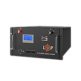 Акумулятор LP LiFePO4 48V (51,2V) - 230 Ah (11776Wh) (Smart BMS 200A) з LCD RM RS485/CAN, фото 3