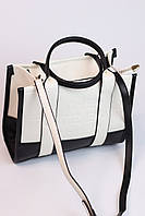 Женская сумочка, клатч отличное качество Marc Jacobs tote bag black/white 26х22х12