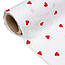 Двошаровий жатий муслін "Червоні сердечка 18 мм на білому тлі", ширина 135 см, фото 3