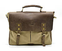 Мужская сумка из парусины с кожаными вставками RCs-3960-4lx бренда TARWA Отличное качество