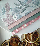 Набір тканини для рукоділля пастельні кольори з 4 шт., фото 2