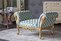 Мягкое кресло в стиле Барокко "Верона" на заказ, мягкое кресло без спинки, классическое кресло от фабрики