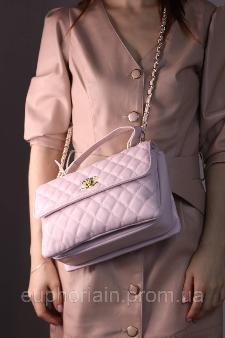 Женская сумочка, клатч отличное качество Chanel 26 pink Отличное качество - фото 4 - id-p2077787268
