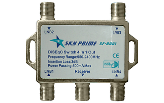 Розгалужувач супутникового сигналу DISEqC Sky Prime SF-8001