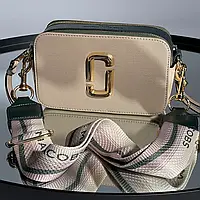 Женская сумочка, клатч отличное качество Marc Jacobs The Snapshot Beige Camo 21 х 12.5 х 7 см